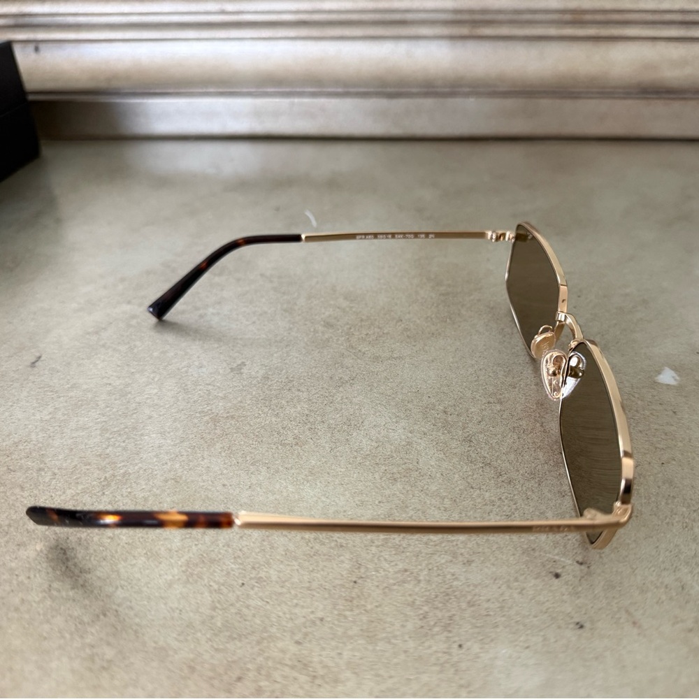 Prada Gold Frame Sunglasses with Brown Lenses - Picture 4 of 10